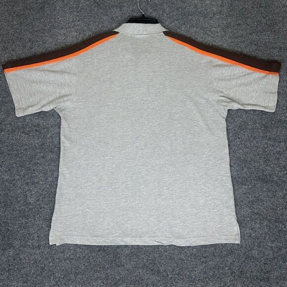 Cleveland Browns Polo Shirt Mens Large Grey NFL Football Sports Short Sleeve - Picture 6 of 8